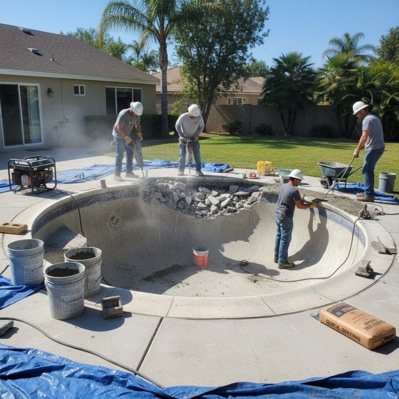 Poolside Concrete Repair